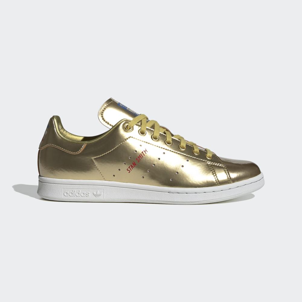 Originals Adidas Stan Smith Dama Romania - Aurii Metal/Albi FW5364